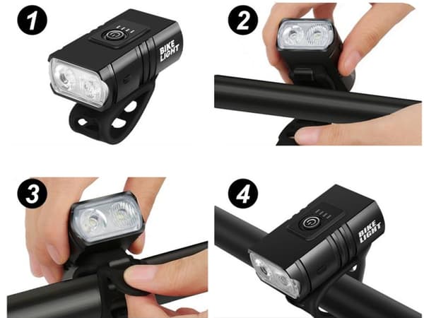 Cykelljus set fram och bak – 500 lumen Cykellykta Lampa till Cykel Cykelljus set fram och bak – 500 lumen Cykellykta Lampa till Cykel